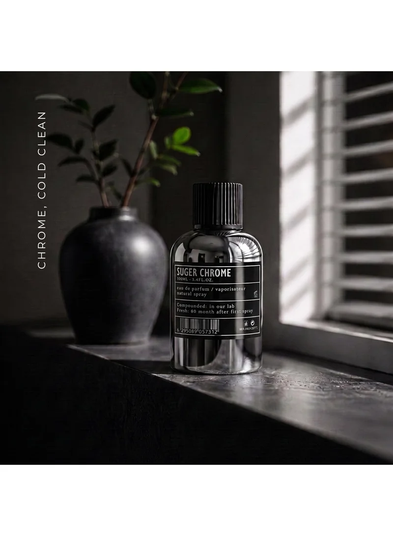 AMD Perfumes  Aro Fac Suger Chrome By AMD Perfumes Men and Women Fragrance EDP 100ml  | Best Price UAE