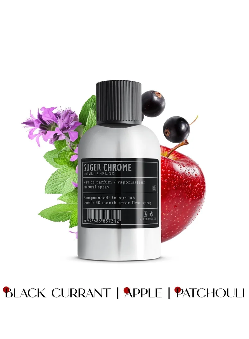 AMD Perfumes  Aro Fac Suger Chrome By AMD Perfumes Men and Women Fragrance EDP 100ml  | Best Price UAE