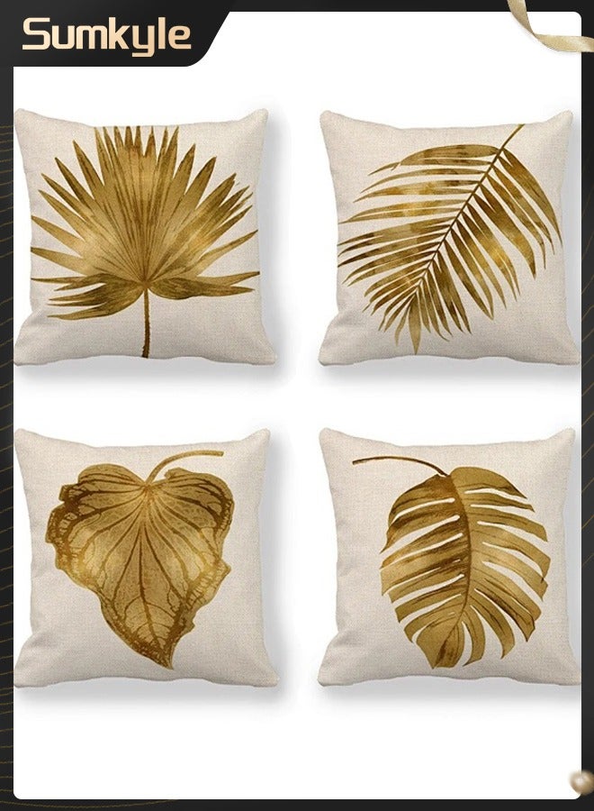 Sumkyle Pillow Covers Set of 4, Throw Pillow Cover, Modern style Cushion Covers 45cm x 45cm,For Living Room Sofa Couch Bed Pillowcases 18x18 inches（Double sided pattern） - Image 1