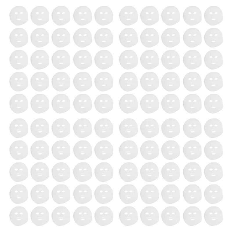 100pcs Precut Gauze Facial Mask Strong Water Absorption Disposable DIY Face Mask Sheets for Salon - Image 1