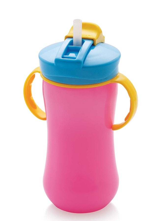 كوب ماصة من مادة بلاستيكية خالية من مادة BPA من نابيا، سعة 400 مل (وردي)