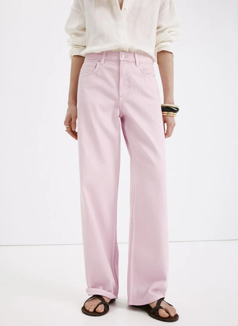 MANGO Straight Low-Waist Jeans