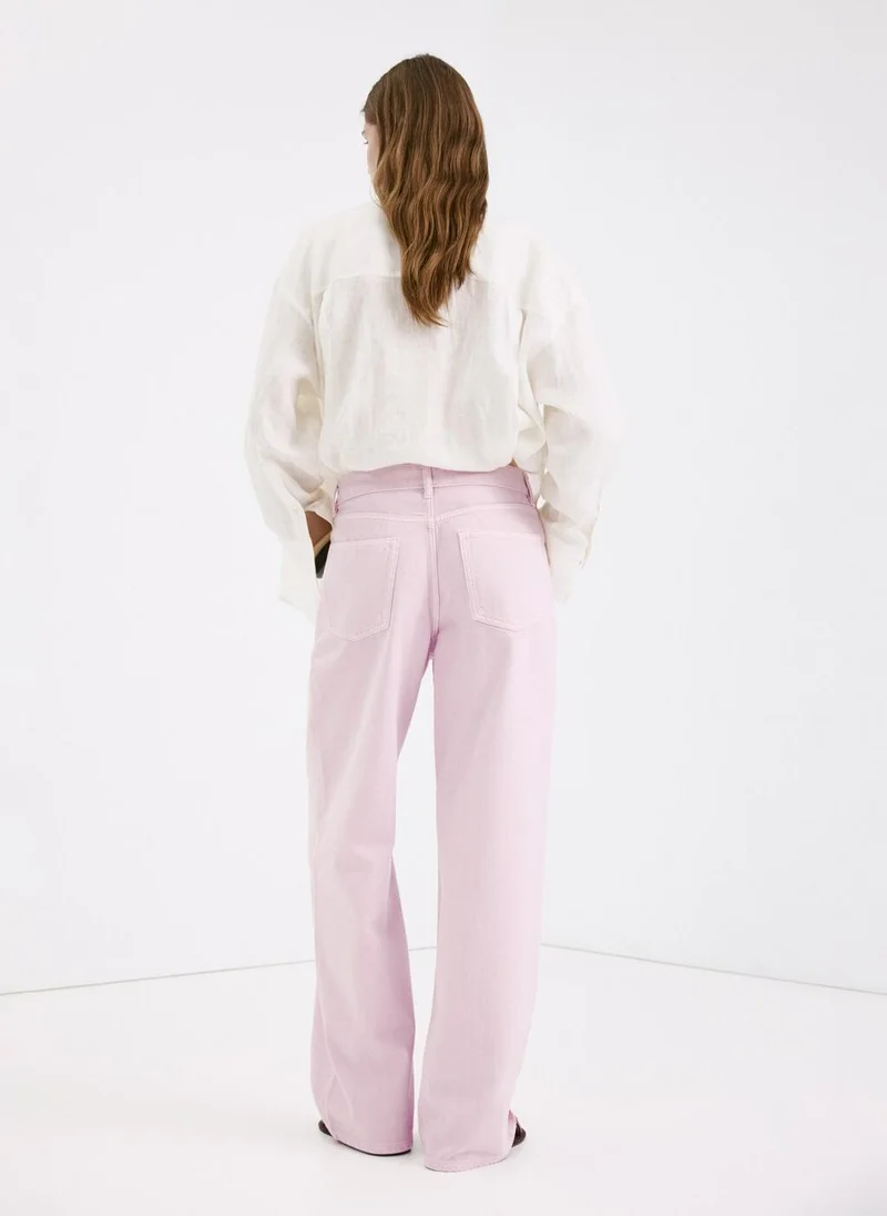MANGO Straight Low-Waist Jeans