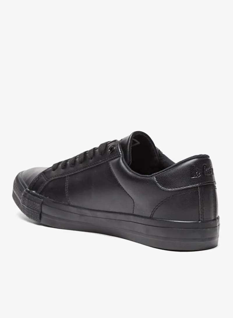 لي كوبر سنيكرز رجالي برباط بلون واحد وكاحل منخفض