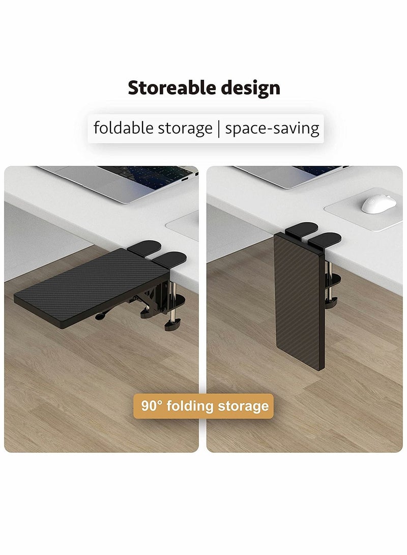 سيوسي مساند المعصم ، دعامة دعم ذراع الكمبيوتر ، مناسبة لمكاتب المكاتب ، دعم قوي لذراع الماوس ، موسع مكتب الكمبيوتر ، مناسب للمنزل والمكتب - Image 3