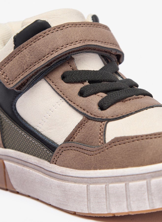 LBL by Shoexpress Boy's Panelled High Cut Sneakers with Hook and Loop Closure - Image 5