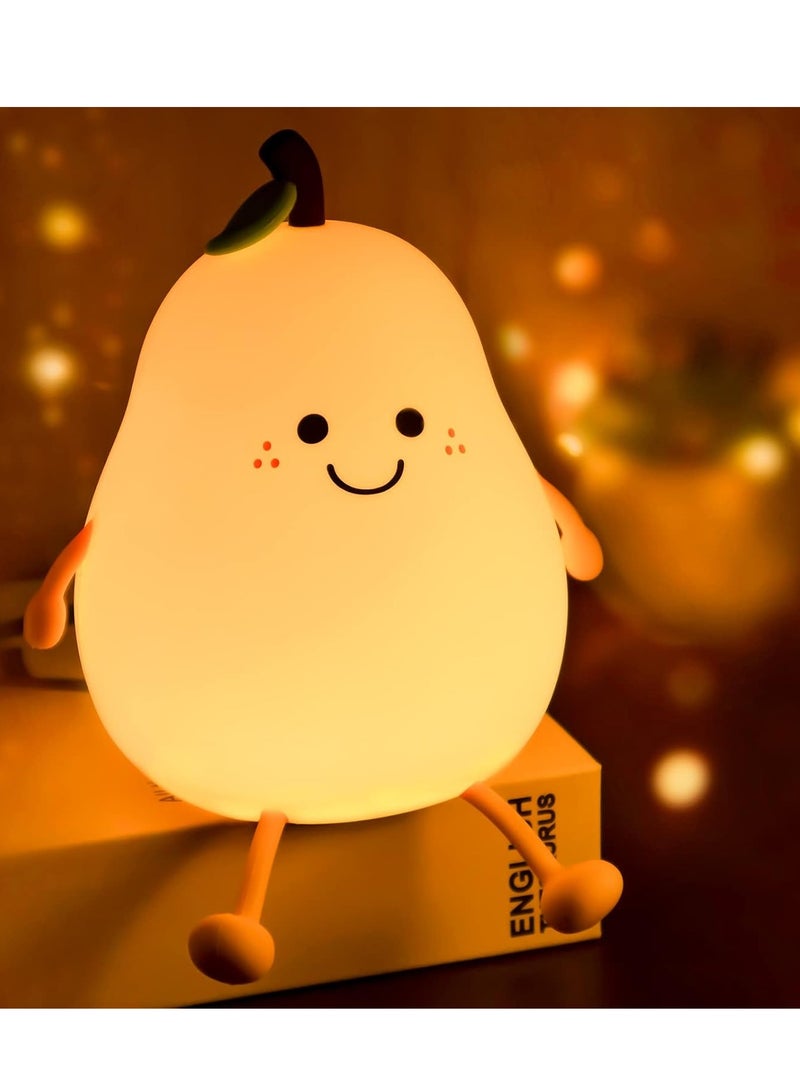 Rechargeable pear-shaped night lamp with 7 changing colors - Image 2