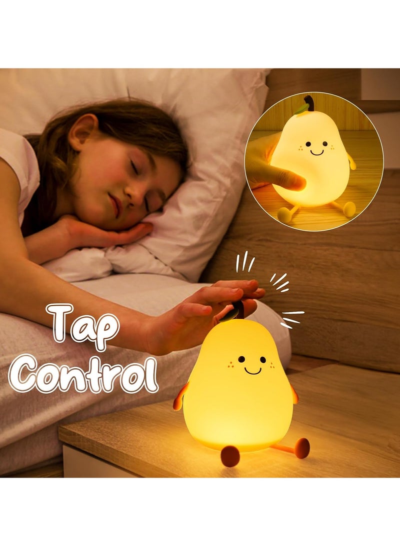 Rechargeable pear-shaped night lamp with 7 changing colors - Image 3