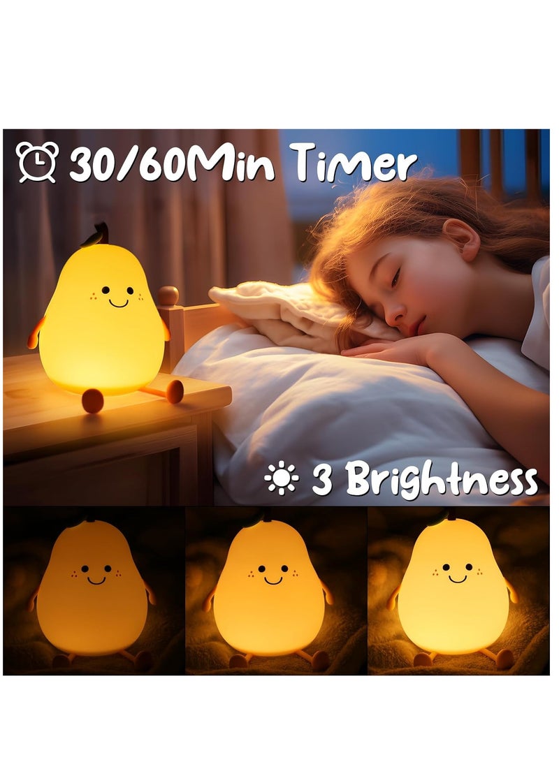Rechargeable pear-shaped night lamp with 7 changing colors - Image 4