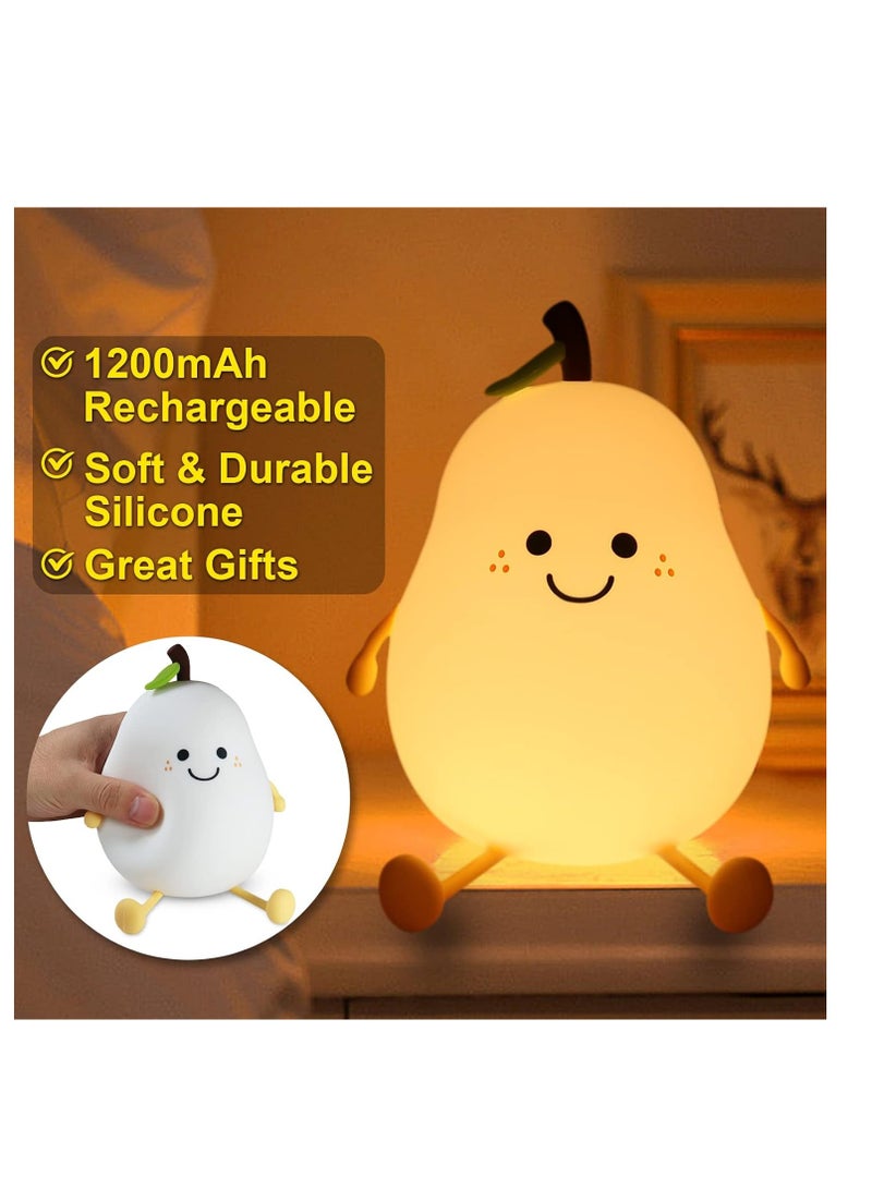 Rechargeable pear-shaped night lamp with 7 changing colors - Image 5