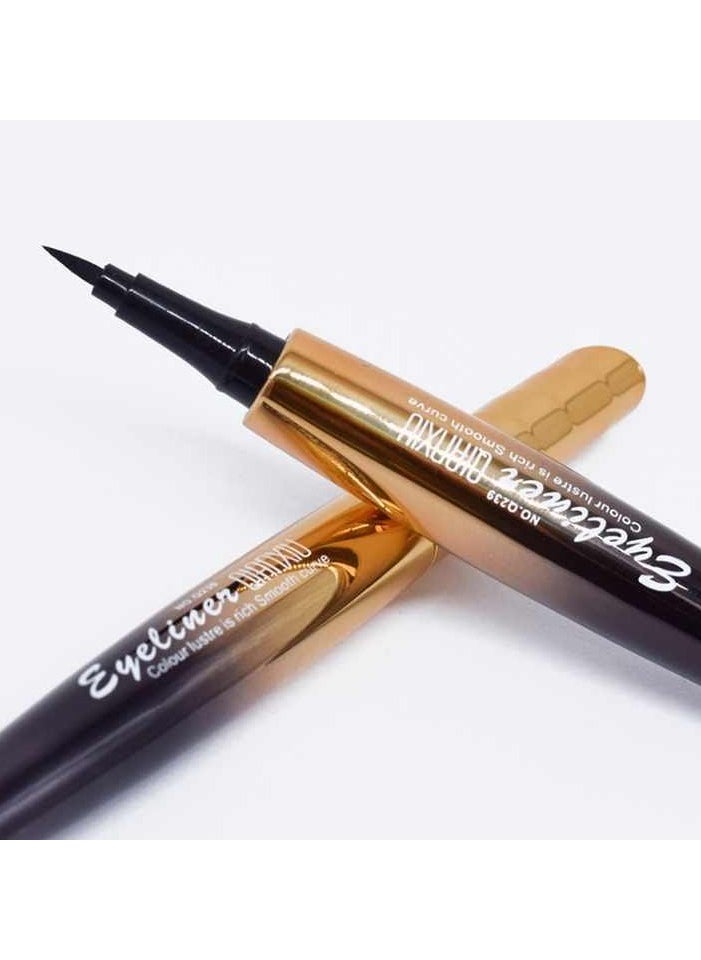 QIANXIU - Rich Smooth Curve Eyeliner Colour Luster 2 Pcs - Image 1