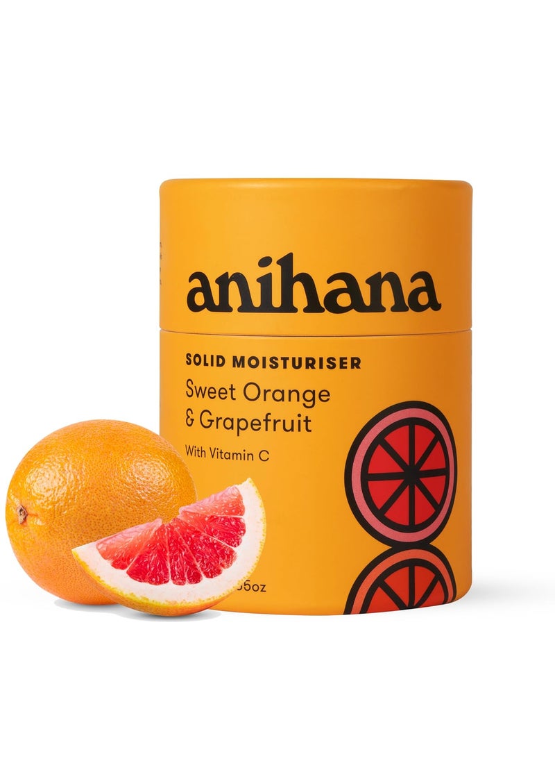 ANIHANA - ANIHANA Solid Moisturizer Bar with Coconut Oil Hydrates and Softens Dry Skin Care Paraben Free Cruelty Free Refreshing Sweet Orange & Grapefruit Scent 2.65 oz - Image 1