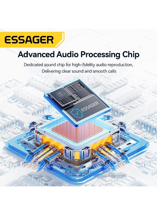 ايساجر بطاقة صوت خارجية صغيرة الحجم من Essager، تعمل بمنفذ USB، محول صوت ستيريو بواجهة 3.5 ملم لأجهزة PS4 وPS5 وSwitch والكمبيوتر المحمول وسماعات الرأس - Image 5