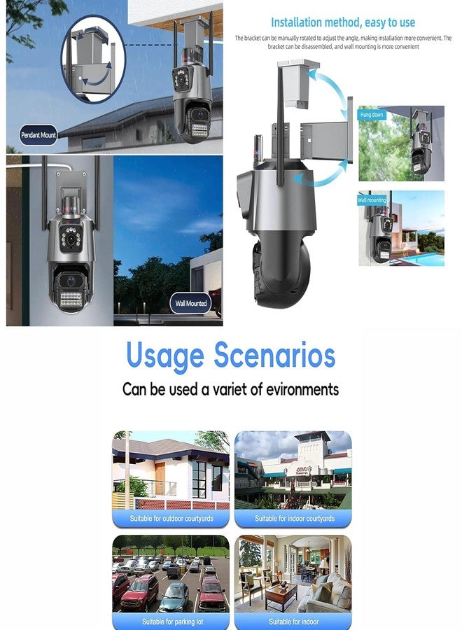 MAYUMI 2k High Definition CCTV | Weatherproof with Night Vision Ai Motion Detection 2way Calling/Sd Card/Cloud | 6MP Outdoor WiFi CCTV Camera for Home Office Farm Construction Outdoor - Image 3