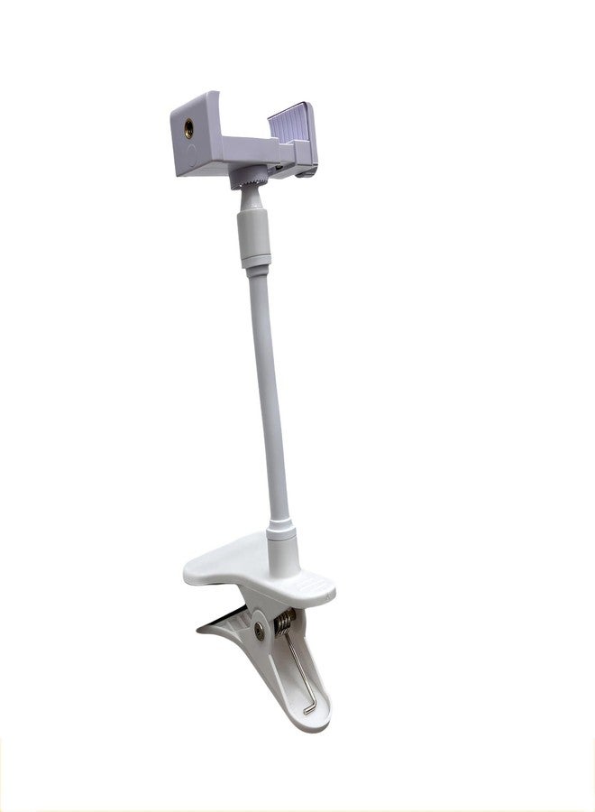 NVRTTRR Universal 1/4 Threaded Hole Baby Monitor Mount Bracket, Adjustable Gooseneck Arm Holder with Clip Baby Monitors. (10in) - Image 1