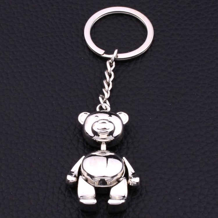 Exquisite Perfume Bottle Keychain Alloy Accessories Inlaid With Rhinestone Keychain Creative Pendant Keychain Small Gift - Image 1