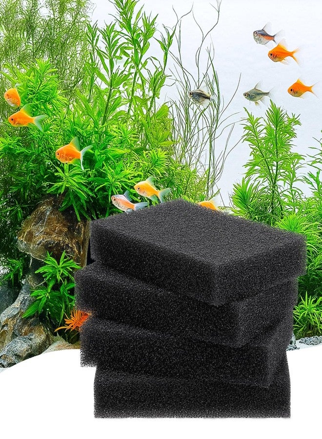 هايغر وسادة ترشيح إسفنجية لحوض السمك من هيجر، إسفنجات رغوية لفلترة المياه، ورقة رغوية مفتوحة الخلايا قابلة للقص حسب المقاس لأحواض الأسماك والبرك، صغير (عبوة من 4 قطع 5.9 * 3.9 * 1 بوصة) - Image 1