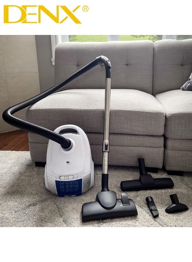 Denx Bagless Vacuum Cleaner, 1600W Dust Pick Vacuum with Filter, Suitable for Home, Hard Floors and Carpets, Lightweight with Strong Suction Power, Corded Vacuum, Large 2L Dust Bin, 4.5m Retractable Cord - Image 1