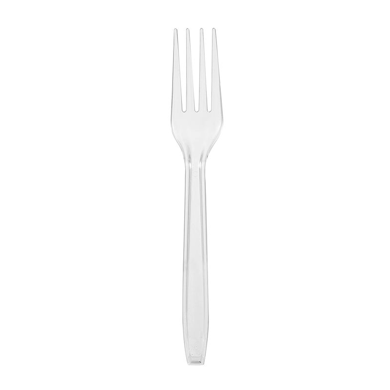 Glad Crystal Clear Assorted Plastic Cutlery - 24 Count Fork Knife and Spoon Set - Reusable Heavy Duty Plastic Utensils - Assorted Disposable Spoons  Forks  Knives - Perfect Plastic Ware for Parties - Image 5