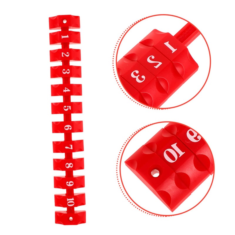 Red Foosball Score Counter Table Soccer Game Accessory 26 5X4X1CM - Image 3