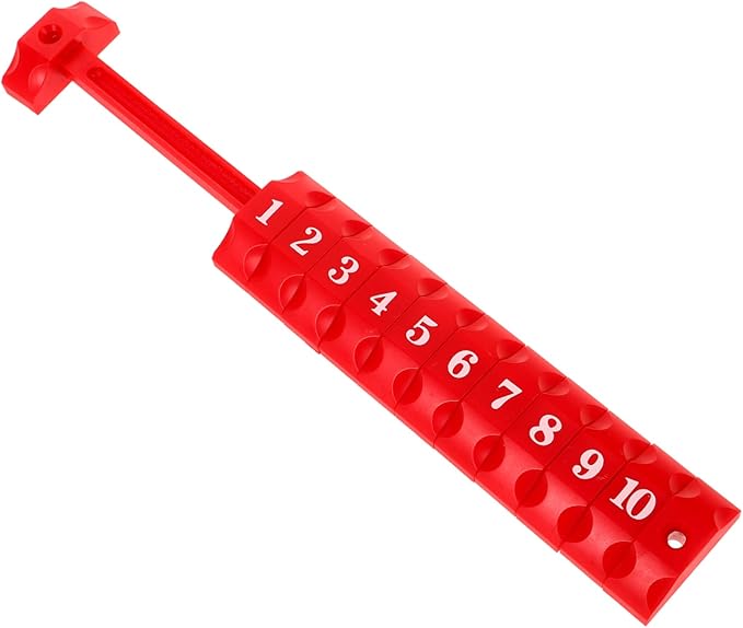 Red Foosball Score Counter Table Soccer Game Accessory 26 5X4X1CM - Image 1