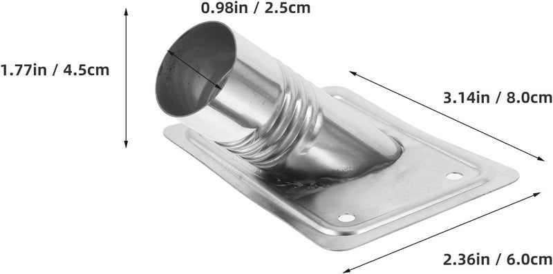 Universal Stainless Steel Broom Handle Adapter Coupler for 1 Inch Telescopic Rod, Threaded Connector for Mop and Broom Handles in Home Cleaning - Image 2