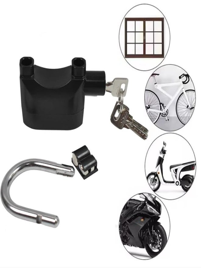 ImegaZ Anti Theft Motion Sensor Alarm Lock. Security Smart Padlock Siren for Home Office with 3 Keys Black - Image 3