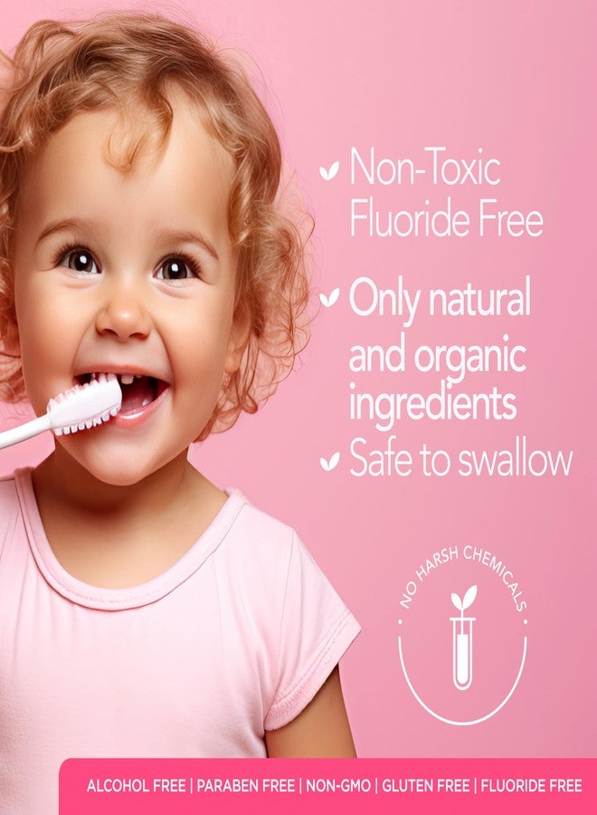 ORL Fluoride-Free, Natural Hydroxyapatite Toothpaste, Organic Xylitol. Helps Strengthen Teeth, Prevent Cavities, Non-Toxic Ingredients. Natural Bubblegum Flavor 4 oz. Made is USA - Image 2