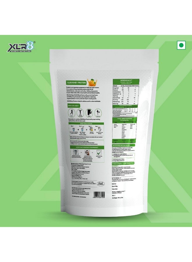 XLR8 Whey Protein Powder with 24 g Protein Content & 5.4 g BCAA (907 g (Pack of 1), Mango) - Image 2