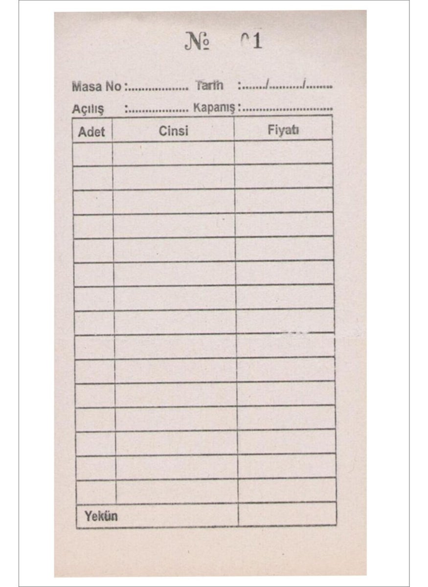 Sam Ofset Sam Billing Receipt, Billing Book 7X15 cm (Small Size) 100 Sheets Numbered  - Image 3