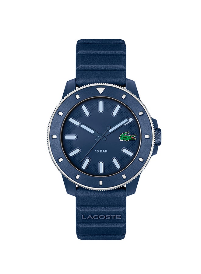 LACOSTE ROUND ANALOG MEN'S NAVY CASE WATCH - 2011413 - Image 1