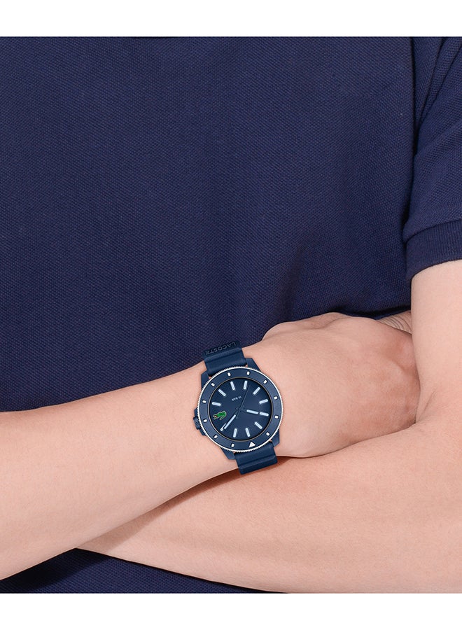 LACOSTE ROUND ANALOG MEN'S NAVY CASE WATCH - 2011413 - Image 5