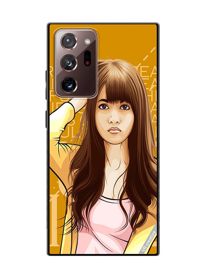 VR CREATIVE Protective Case Cover For Samsung Galaxy Note20 Ultra 5G Girl Posing Design Multicolour - Image 1