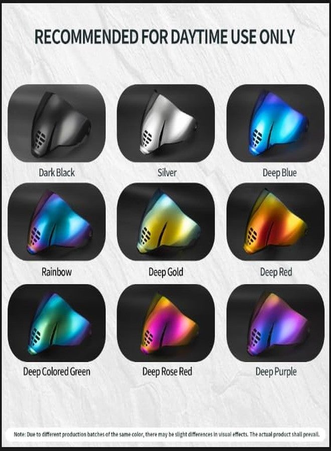 PSLER IC-06 visor- Icon Airflite Face Shield Motorcycle Helmet Visor Accessories Replacement for Icon Airflite IC-06，Deep Blue - Image 4