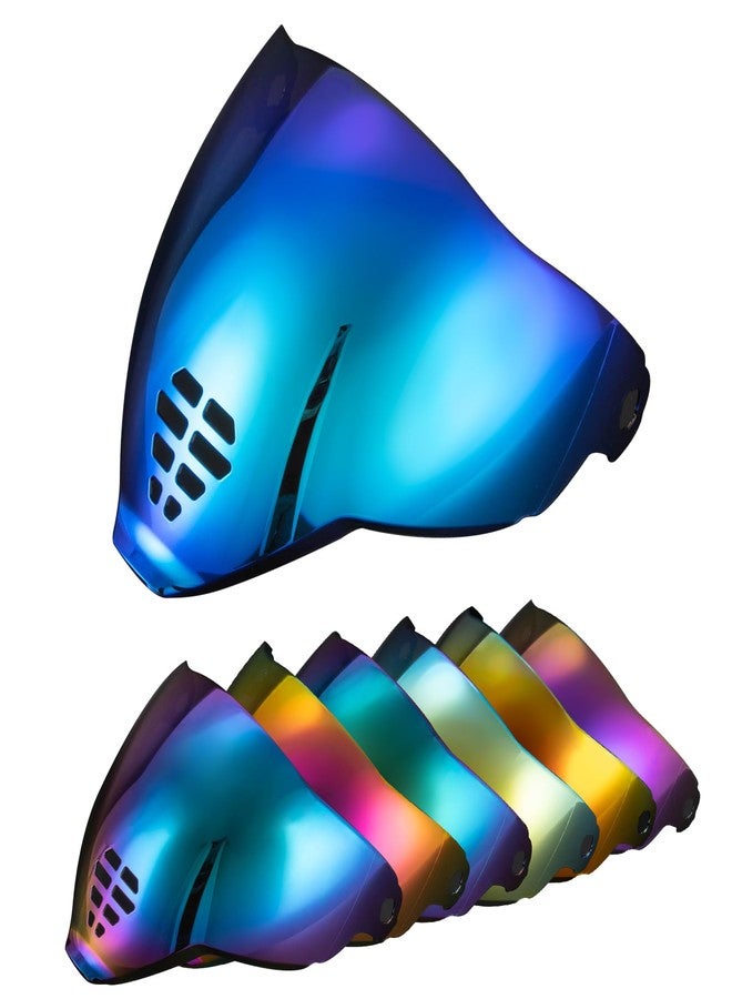 PSLER IC-06 visor- Icon Airflite Face Shield Motorcycle Helmet Visor Accessories Replacement for Icon Airflite IC-06，Deep Blue - Image 1