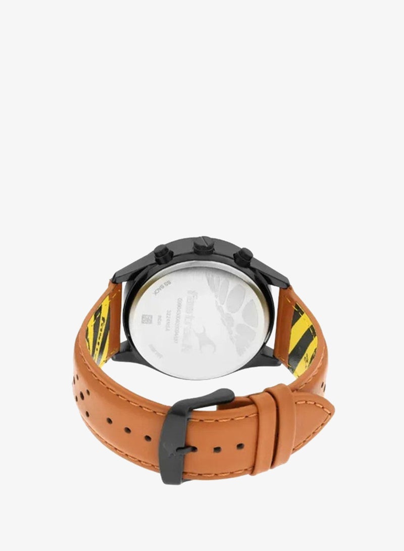 Fastrack Fastfit Quartz Analog with Day and Date Watch for Guys With Blue Dial Leather Strap - Image 5