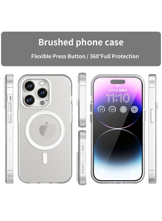 اس-توب جراب هاتف MagSafe Frosted شفاف من مادة TPU + PC بتغطية كاملة لهاتف iPhone 14 Pro - Image 2