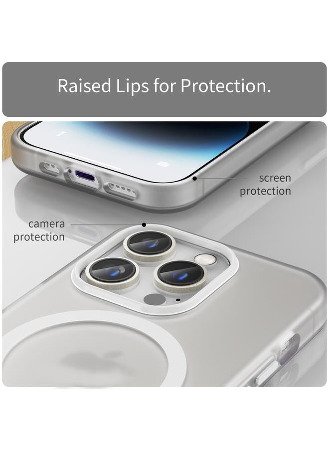 اس-توب جراب هاتف MagSafe Frosted شفاف من مادة TPU + PC بتغطية كاملة لهاتف iPhone 14 Pro - Image 5