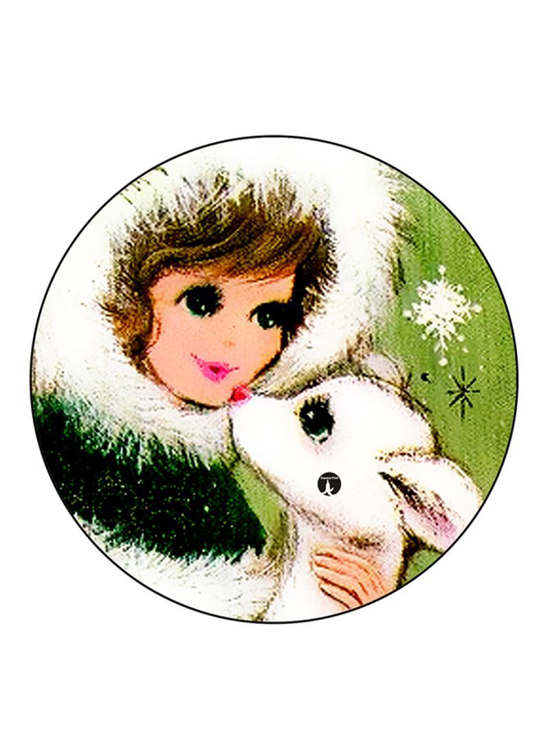 Girl Printed Mouse Pad  Multicolour