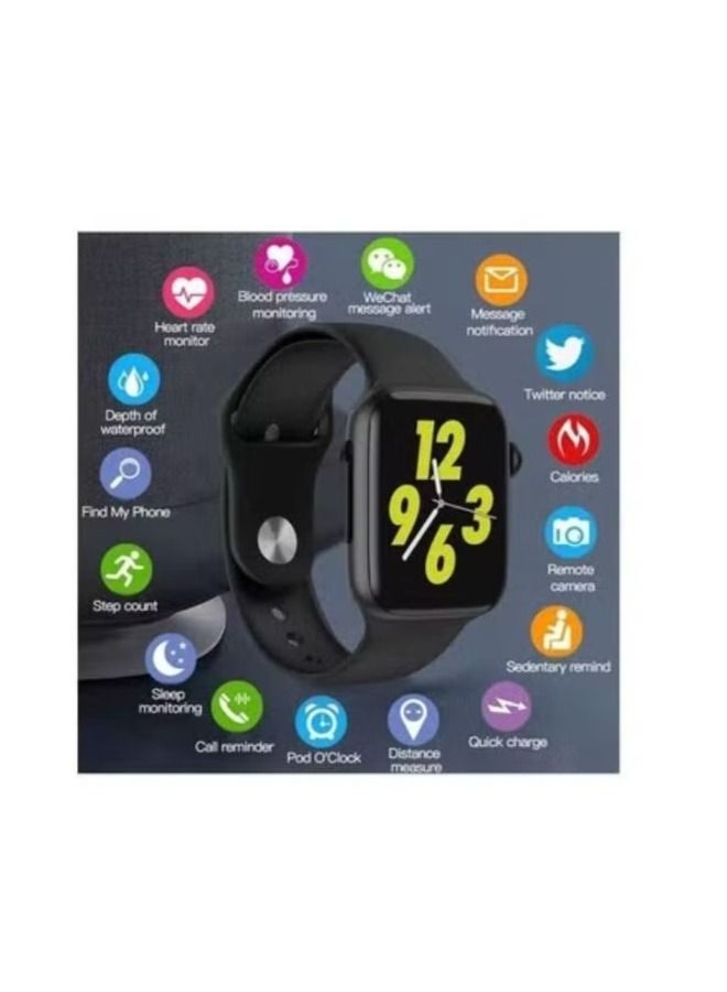 44Mm Full Screen Smartwatch Black - Image 2