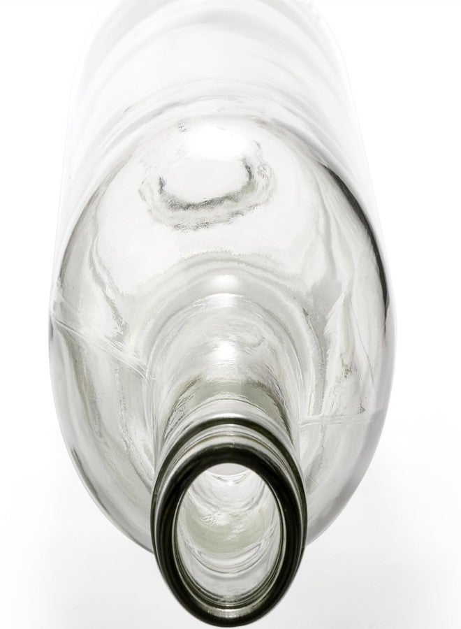 ديايو مجموعة دي آي يو من 8 زجاجات نبيذ بوردو سعة 750 مل، زجاجات زجاجية شفافة مع 8 سدادات فلين وكبسولات انكماش PVC، زجاجات فارغة ذات قاع مسطح للمشروبات الكحولية، شامبين - Image 4