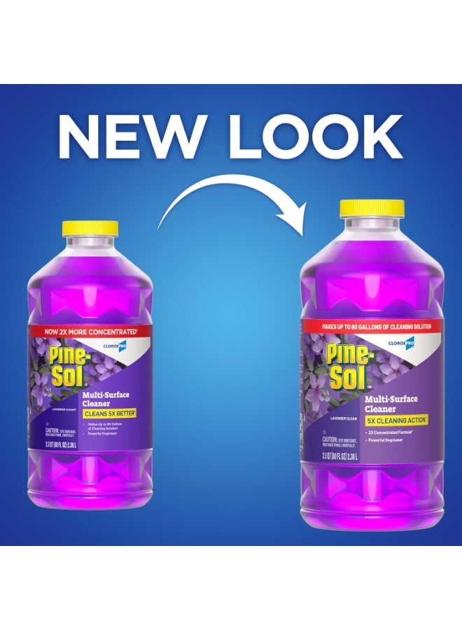 Pine Sol CloroxPro Pine-Sol Multi-Surface Cleaner, All Purpose Cleaner, Lavender Clean, 80 Fluid Ounces (Package May Vary) - Image 2