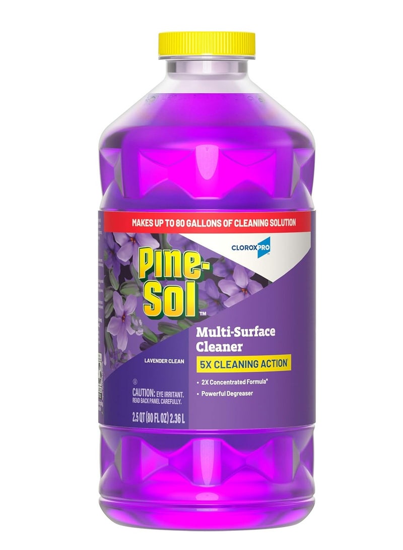 Pine Sol CloroxPro Pine-Sol Multi-Surface Cleaner, All Purpose Cleaner, Lavender Clean, 80 Fluid Ounces (Package May Vary) - Image 1