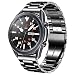 DEALELE Bands Compatible with Samsung Galaxy Watch 46mm Galaxy 3 45mm 22mm Stainless Steel Metal Replacement Strap for Huawei Wacth GT5 GT5 Pro 44 Pro GT4 33 Pro GT3 46mm Black - Image 2