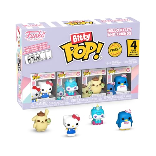 Funko Pop Bitty Sanrio Hello Kitty Classic Cinnamoroll Pompompurin and A Surprise Mystery Mini Figure 09 Inch 22 Cm Hello Kitty Collectable Stackable Display Shelf Included - Image 5