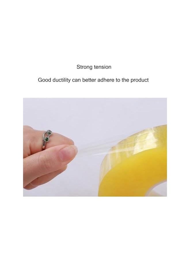 PROMASS promass 6 pcs (60 YARD LENGTH) BOPP Clear Packing Tape, Heavy Duty Clear Packing Tape - 2 Inch (5CM) x 60 Yard (55M) Roll - 50 Microns Strong Adhesive for Sealing Boxes, Moving Supplies  - Image 5