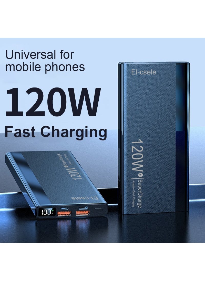 El-csele 20000mAh Power Bank Fast Charging for Samsung iPhone Huawei etc. Triple Ports for Phones iPad Earbuds Compact Travel Design Long-Lasting Battery with Type-C Fast Self-Charge  - Image 2
