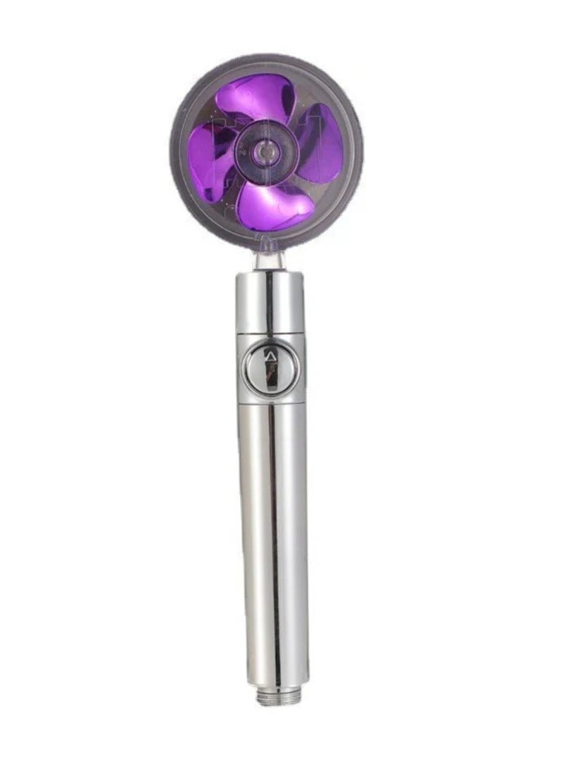 DIGI CORE Water Saving Flow Shower Head 360 Degree Rotating With Small Fan And Rain High Pressure Spray Nozzle High Pressure Turbo Shower Bathroom Accessories - Image 2