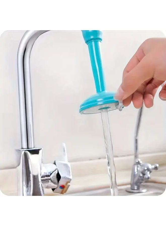 منظم ضغط الصنبور الأزرق واقي رذاذ محمول امتداد للحوض سهل التركيب - Image 3