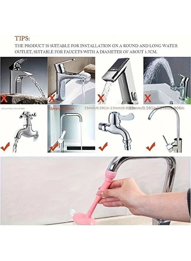 منظم ضغط الصنبور الأزرق واقي رذاذ محمول امتداد للحوض سهل التركيب - Image 2